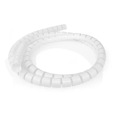 Cable Management | Spiral Sleeve | 1 pcs | Maximum cable thickness: 32 mm | PE | White