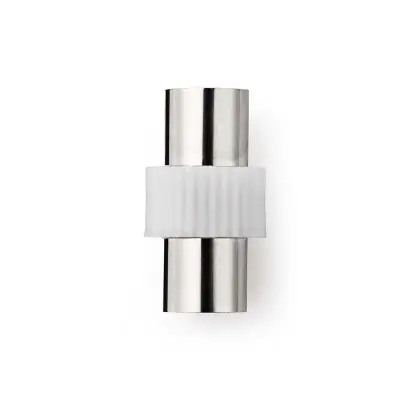 Satellite & Antenna Adapter, IEC (Coax) Male, IEC (Coax) Male, Nickel Plated, 75 Ohm