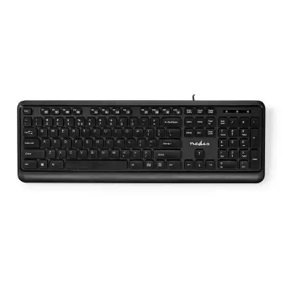 Wired Keyboard, USB-A, Multimedia, QWERTY, US Layout