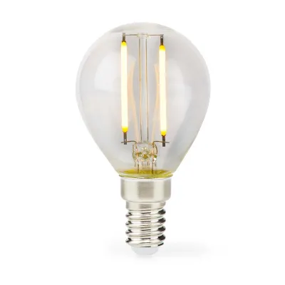 LED Filament Bulb E14, G45, 2 W, 250 lm, 2700 K