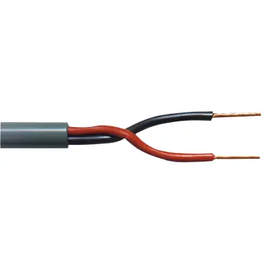 Speaker Cable on Reel 2x 4.00 mm² 50 m Black