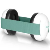 Earmuffs for babies and toddlers White / Mint Green