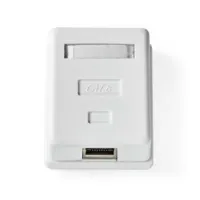 Network Wall Box, Surface Mount, 1 port(s), STP CAT6, Straight
