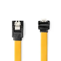 SATA Cable, 6 Gbps, SATA 7-Pin Female, SATA 7-Pin Female, Nickel Plated