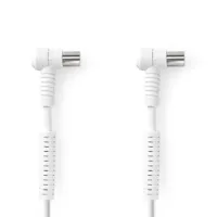 Coax Cable, IEC (Coax) Male, IEC (Coax) Female, Nickel Plated, 120 dB