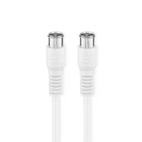 Satellite & Antenna Cable, F Male Quick, F Male Quick, Nickel Plated, 75 Ohm