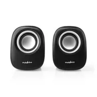 PC Speaker, 2.0, 12 W, 3.5 mm Male, USB Powered