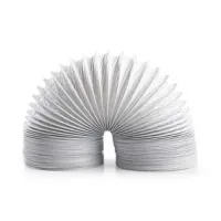 PVC Air Outlet Hose, 100 mm, 1.50 m, Suitable for: Air Ventilation / Tumble Dryers, White