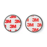 Detector Mount, Diameter: 39.4 mm, Magnetic, Adhesive Tape, Silver