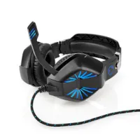 Gaming Headset, Over-Ear, Stereo, USB Type-A / 2x 3.5 mm, Fold-Away Microphone