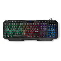 Wired Gaming Keyboard, USB Type-A, Membrane Keys, LED, QWERTZ
