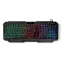 Wired Gaming Keyboard, USB Type-A, Membrane Keys, LED, AZERTY