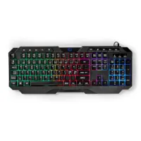 Wired Gaming Keyboard, USB Type-A, Membrane Keys, LED, QWERTY