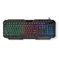 Wired Gaming Keyboard, USB Type-A, Membrane Keys, LED, QWERTY