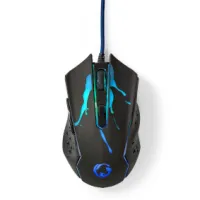 Gaming Mouse, Wired, 1200 / 1800 / 2400 / 3600 dpi, Adjustable DPI, Number of buttons: 6
