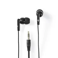 Wired Earphones, 3.5 mm, Cable length: 1.20 m, Volume control, Black