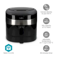 SmartLife Hot Air Fryer, Wi-Fi, 7,2 l, Timer: 60 min, Number of preset programs: 8