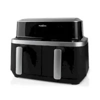 Double Hot Air Fryer, 2x4.2 l, Timer: 60 min, Number of preset programs: 10, Digital