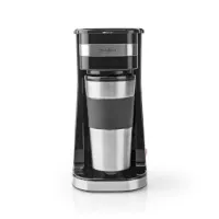 Coffee Maker, Filter Coffee, 0.4 l, 1 Cups, Black / Silver