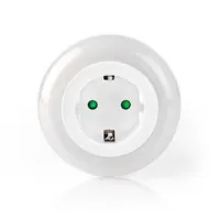 Plug-In LED Night Light, Day/night sensor, 3680 W, 10 lm, Blue / Green / White