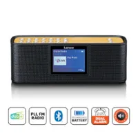 DAB/FM with 2,4" color display Bluetooth® rechargable battery Black