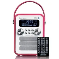 Portable DAB+ FM Radio with Bluetooth® and AUX-input, rechargeable battery White