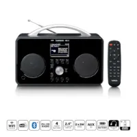 Internet DAB+/FM radio with Bluetooth® Remote Control and rechargable battery Black