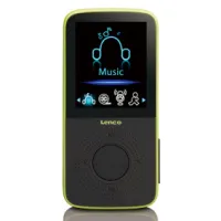 Sport MP3/4 Player with Pedometer, Sport Earbuds and Sport Armband Lime
