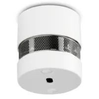 Mini smoke detector with 10 years battery and sensor runtime White