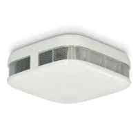 Smoke detector with compact design with 10 year battery and warranty