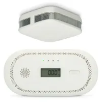 Set of smoke detector and carbon monoxide alarm White