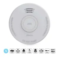 Smoke detector with 5 year battery White