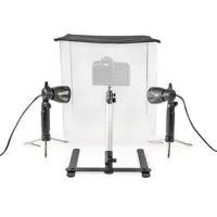 Portable Photo Studio Kit, 400 lm, Foldable, Backgrounds included, Travel bag included