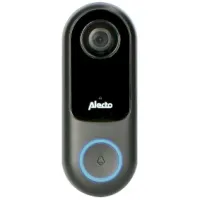 Smart Wi-Fi doorbell with camera, suitable for home automation Black