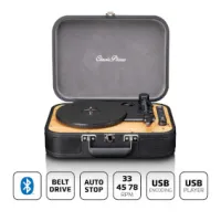 Turntable with Bluetooth® and USB Player / Recorder Black
