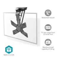 SmartLife Motorised TV Ceiling Mount, 23 - 65 ", Maximum supported screen weight: 30 kg, Rotatable, Tiltable