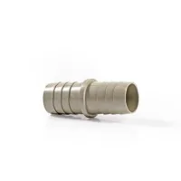 Extension Piece with 2 Hose Clips, 19 mm, 19 mm, Grey / Metal