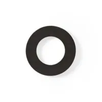 Rubber Seal for Hoses, 1/2'', 10 pcs, Black