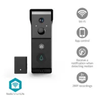 SmartLife Video Doorbell, Battery Powered, 2x Full HD 1080p, Cloud Storage (optional) / microSD (not included), IP54
