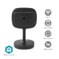 SmartLife Indoor Camera, Full HD 1080p, Cloud Storage (optional) / microSD (not included) / Onvif, Night vision, Black