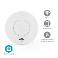 SmartLife Smoke Detector, Battery Powered, Sensor life cycle: 10 year, EN 14604, Max. battery life: 120 Months