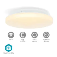 SmartLife Ceiling Light, RGB / Warm to Cool White, Round, Diameter: 260 mm, 1820 lm