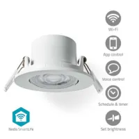 SmartLife Ceiling Light, Warm to Cool White, Round, Diameter: 52 mm, 68 - 74 mm