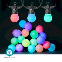 SmartLife Decorative Lights, Party Lights, Wi-Fi, RGB / White, 20 LED's