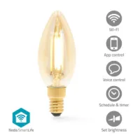 SmartLife LED Filament Bulb, E14, 470 lm, 4.9 W, Warm White