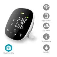 SmartLife Air Quality Monitor, Wi-Fi, Including display, Carbon Dioxide (CO2) / Humidity / Temperature, Android™ / IOS