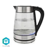 SmartLife Electric Kettle, Wi-Fi, 1.7 l, Glass, 40,60,70,80,90,100 °C