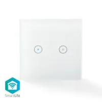 SmartLife Wall Switch, Dual, Wall Mount, 1000 W, Android™ / IOS