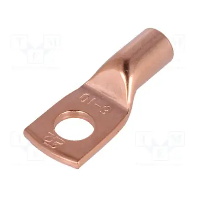 M6 Rõngasklemm 10mm2 kaablile Vask