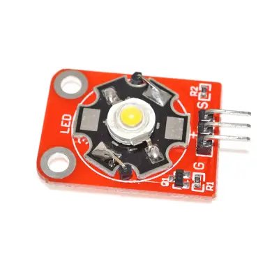 PowerLED moodul 5V 3W Valge 6000...6500K piikriba 3-pin 180*